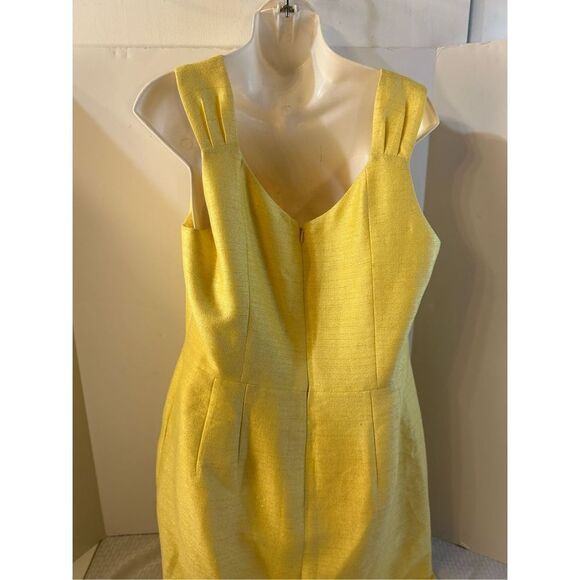 Antonio Melani rn#106409 sleeveless Yellow dress 14 rn#106409 Rayon Blend - Picture 3 of 9